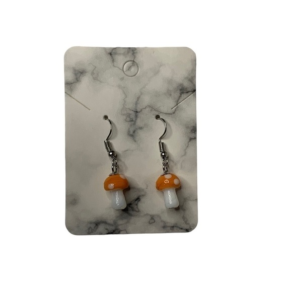 Mushroom earrings - Picture 3 of 3